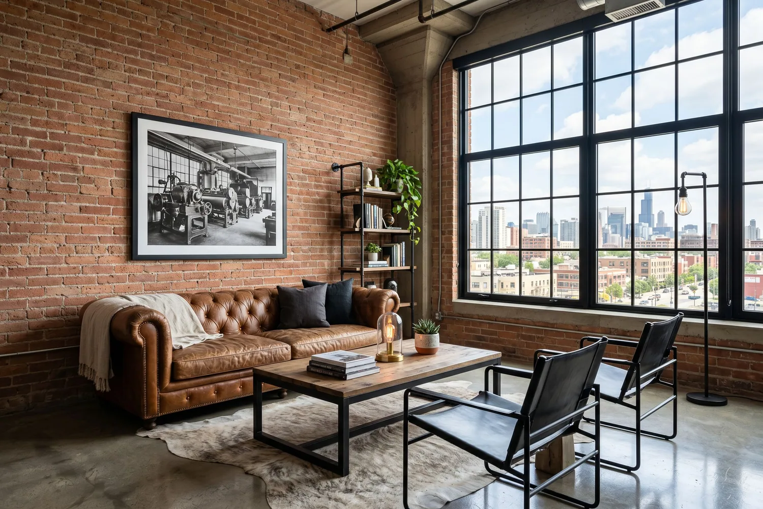 Pixly staged living room example 3