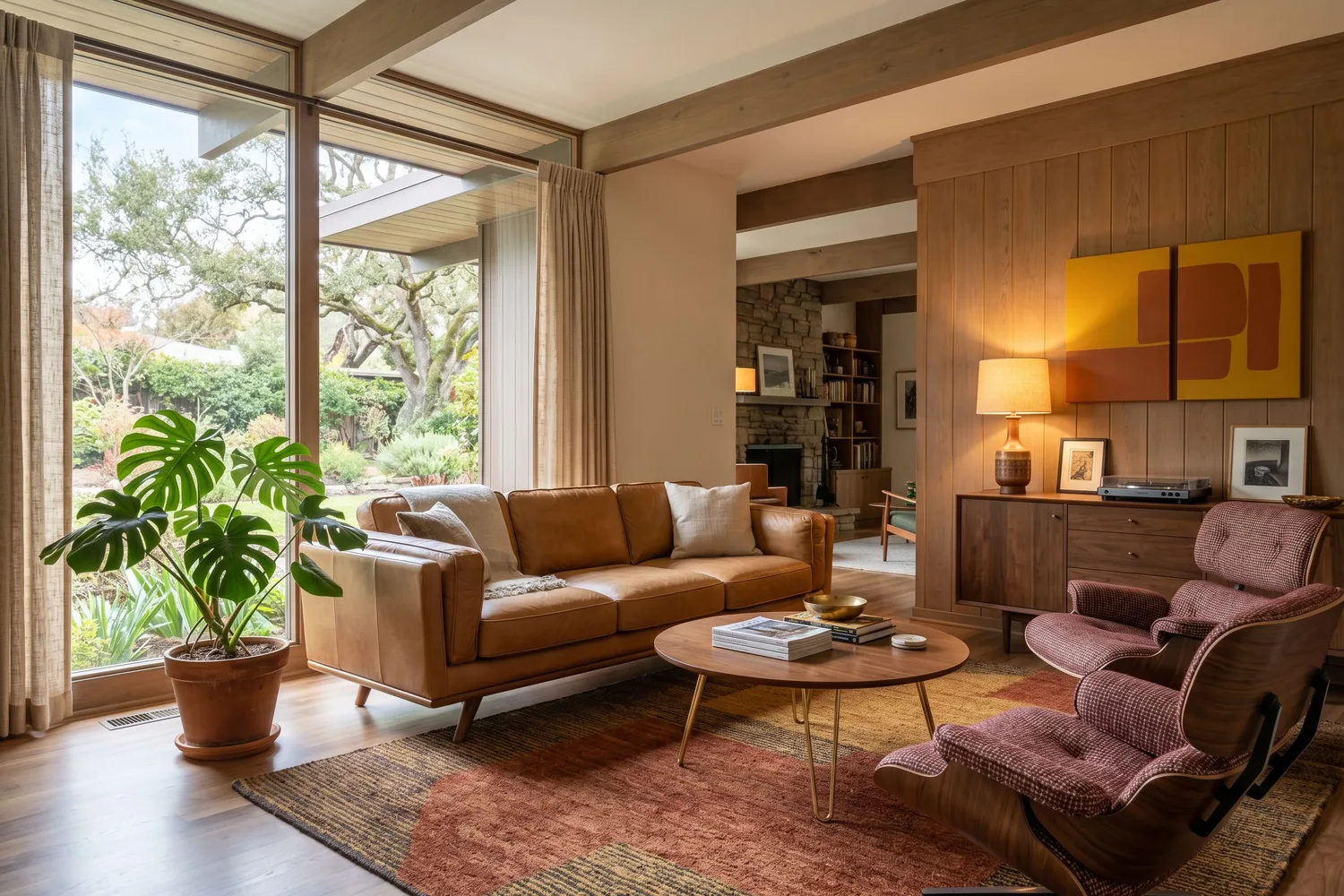 Pixly staged living room example 6