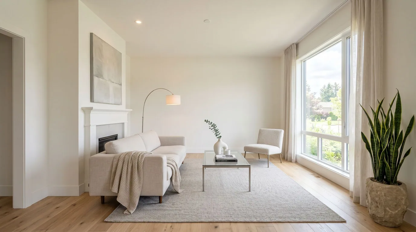 Modern minimal living room