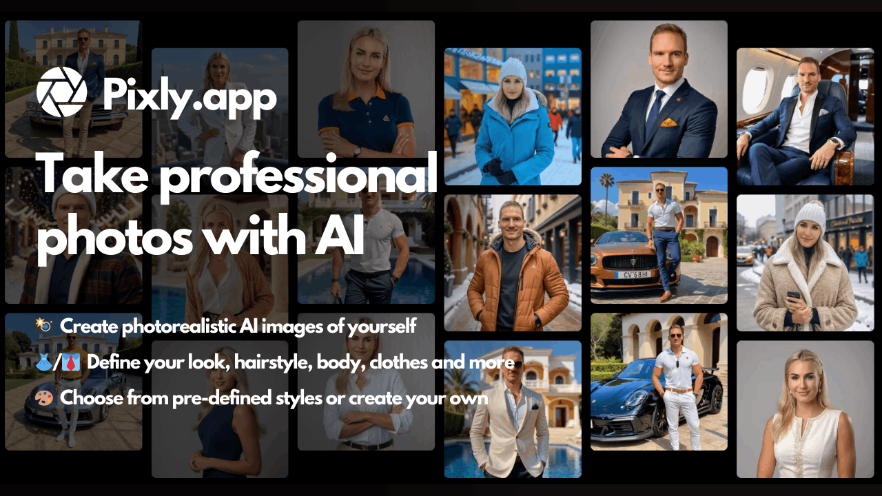 Pixly.app - Professional AI photo generator